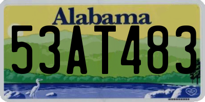 AL license plate 53AT483