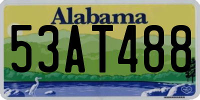 AL license plate 53AT488