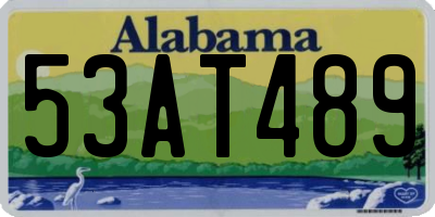 AL license plate 53AT489