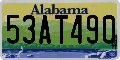 AL license plate 53AT490