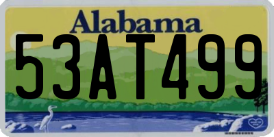AL license plate 53AT499