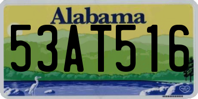 AL license plate 53AT516