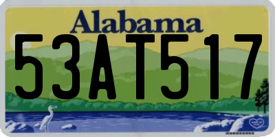 AL license plate 53AT517