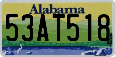 AL license plate 53AT518