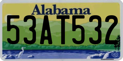 AL license plate 53AT532