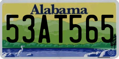 AL license plate 53AT565
