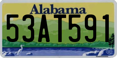 AL license plate 53AT591