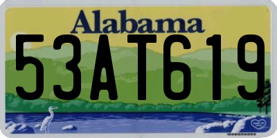 AL license plate 53AT619