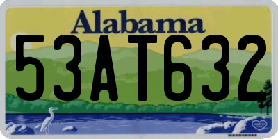 AL license plate 53AT632