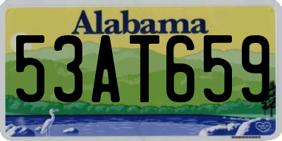 AL license plate 53AT659
