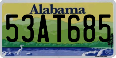 AL license plate 53AT685