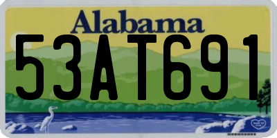 AL license plate 53AT691