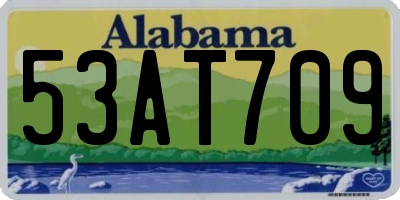 AL license plate 53AT709