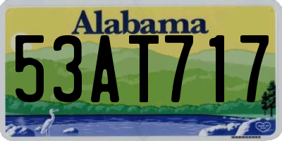 AL license plate 53AT717