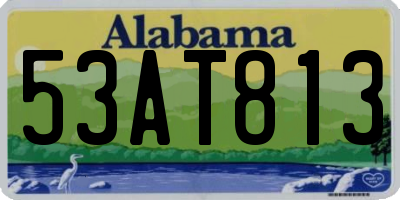 AL license plate 53AT813