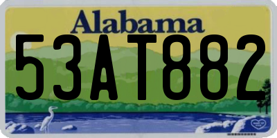 AL license plate 53AT882
