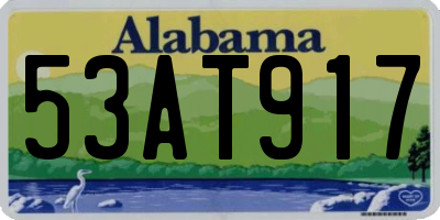 AL license plate 53AT917