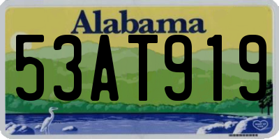 AL license plate 53AT919
