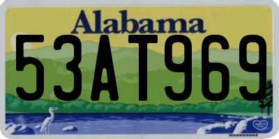 AL license plate 53AT969