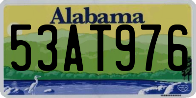 AL license plate 53AT976