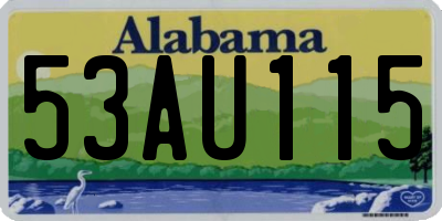 AL license plate 53AU115