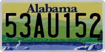 AL license plate 53AU152