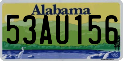 AL license plate 53AU156