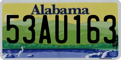 AL license plate 53AU163