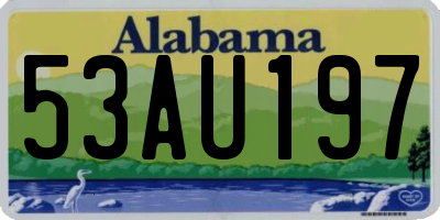 AL license plate 53AU197