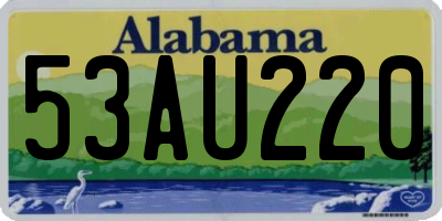 AL license plate 53AU220