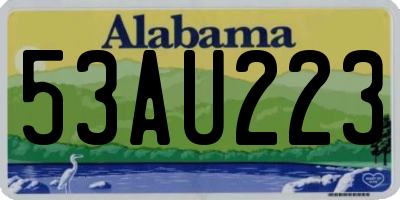 AL license plate 53AU223