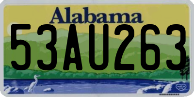 AL license plate 53AU263