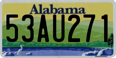 AL license plate 53AU271