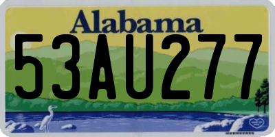 AL license plate 53AU277