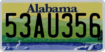 AL license plate 53AU356