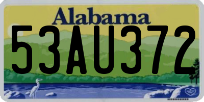 AL license plate 53AU372