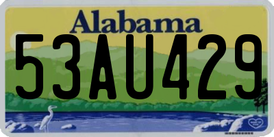AL license plate 53AU429