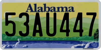 AL license plate 53AU447
