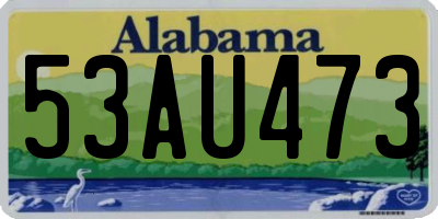 AL license plate 53AU473