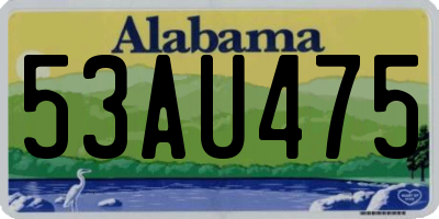 AL license plate 53AU475