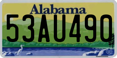 AL license plate 53AU490