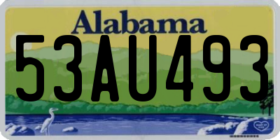 AL license plate 53AU493