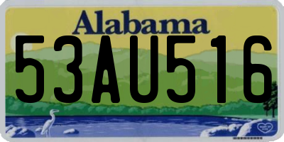 AL license plate 53AU516