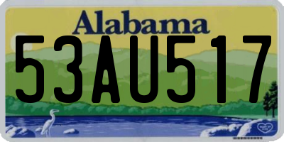 AL license plate 53AU517
