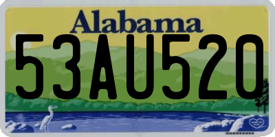 AL license plate 53AU520