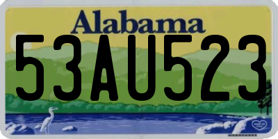 AL license plate 53AU523