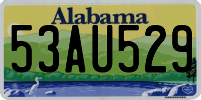 AL license plate 53AU529