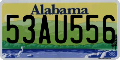 AL license plate 53AU556
