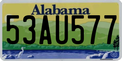 AL license plate 53AU577