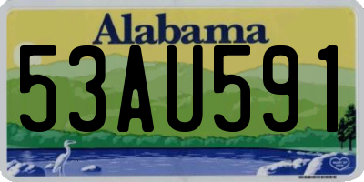 AL license plate 53AU591